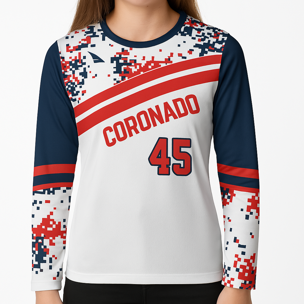 Women's crew neck t-shirt long sleeve