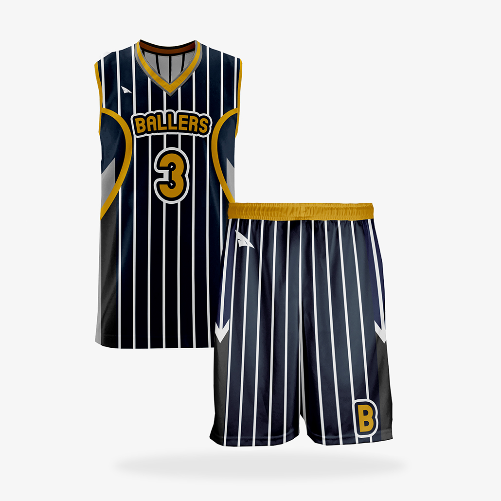 Men's Pro Basketball Reversible Uniform Set