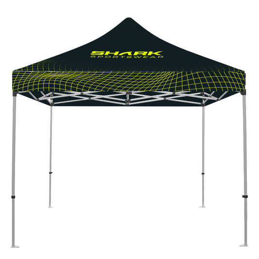 10x10 Aluminum canopy graphic top with hardware included