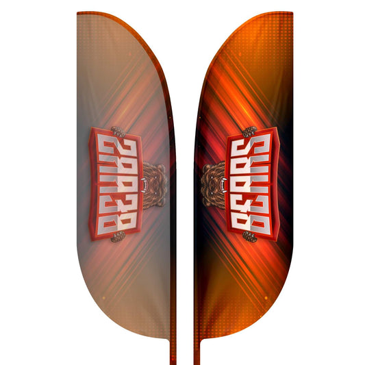 Blade flag single sided graphic only 10 ft
