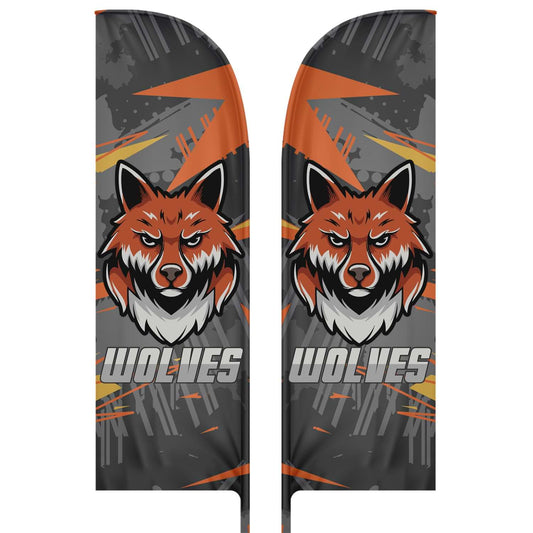 Feather flag double sided graphic only 12 ft