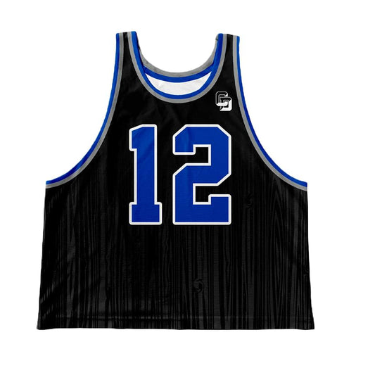 Men_s lacrosse pinnie reversible 2 ply black